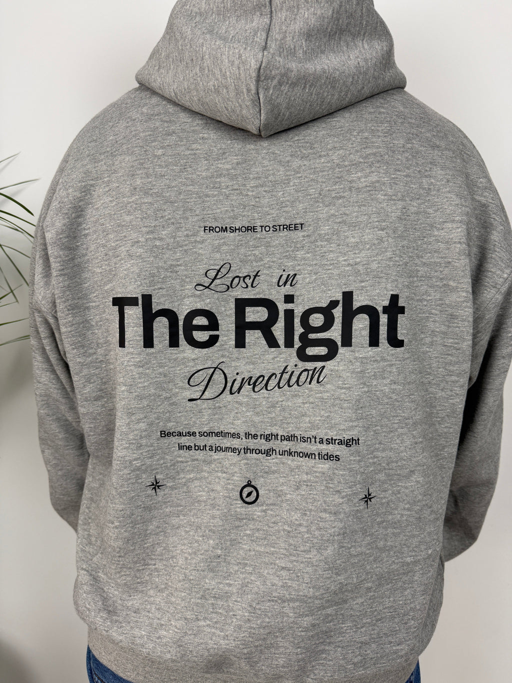 SUDADERA HOODIE COMPASS OVERSIZE