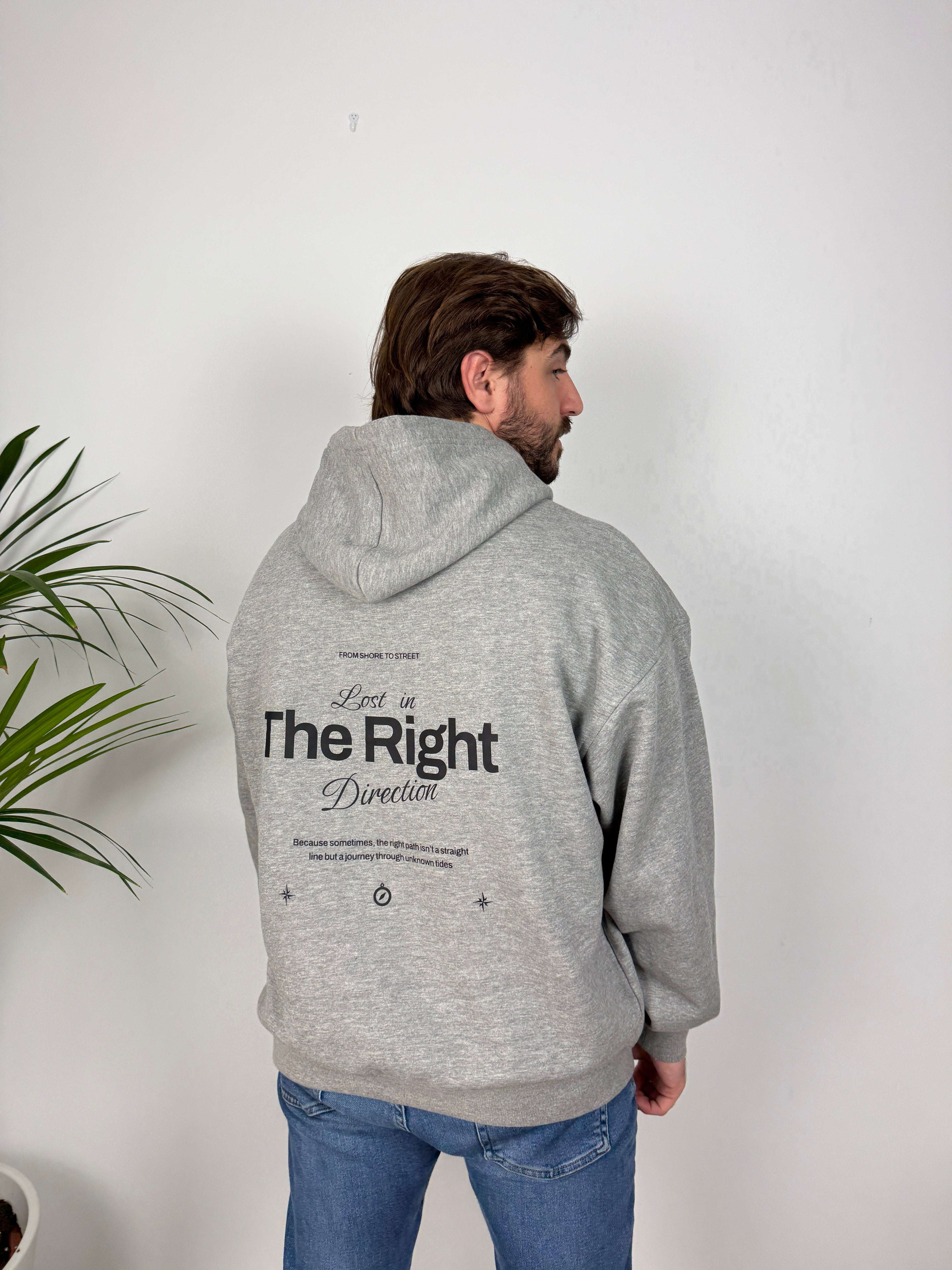 SUDADERA HOODIE COMPASS OVERSIZE