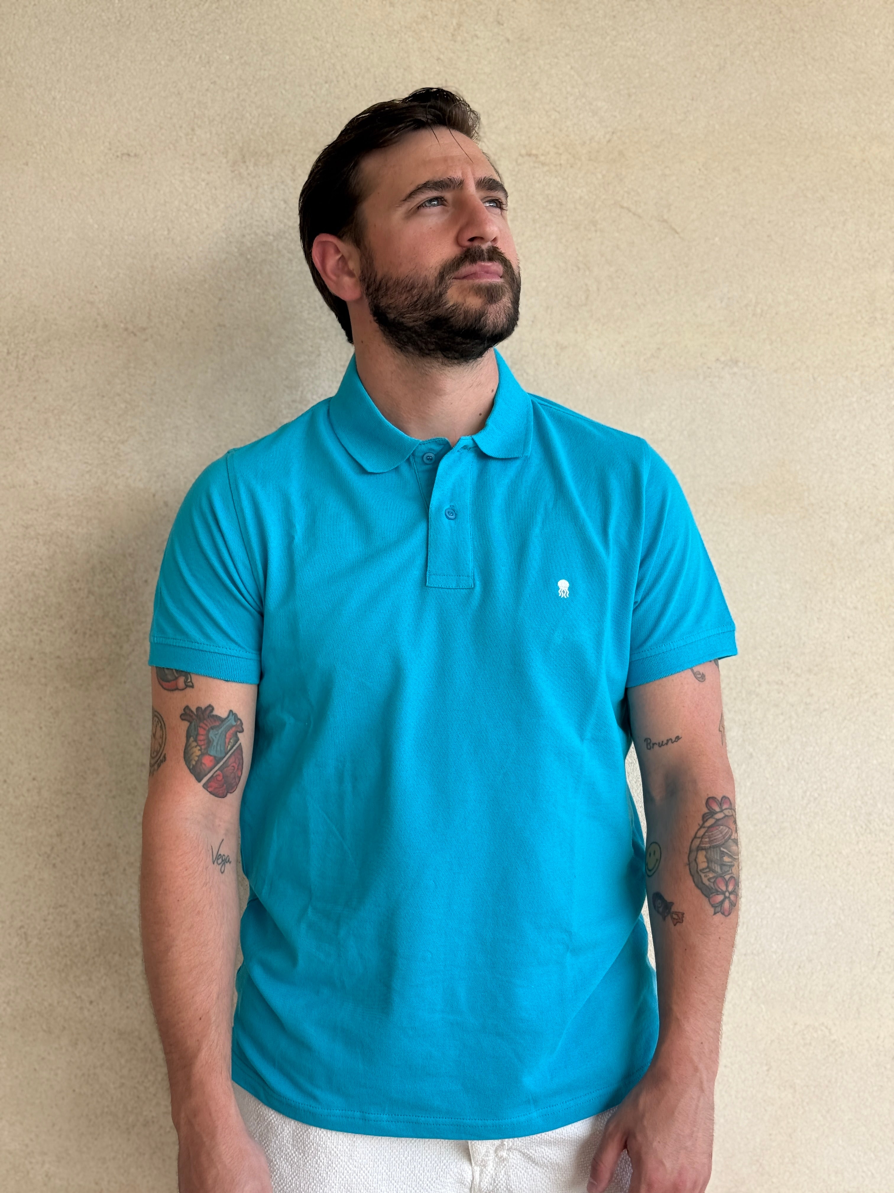 POLO AZUL TURQUESA
