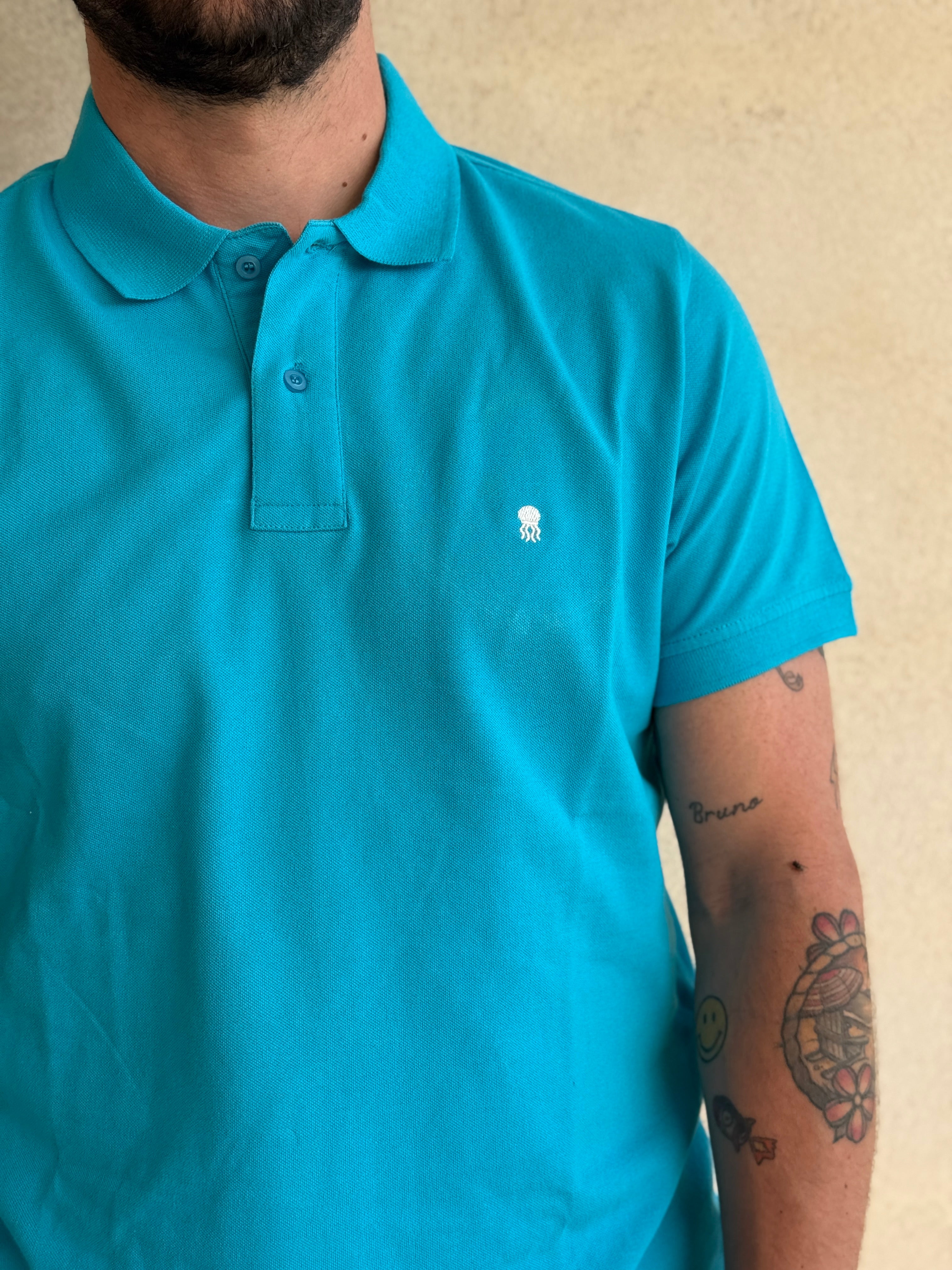 POLO AZUL TURQUESA