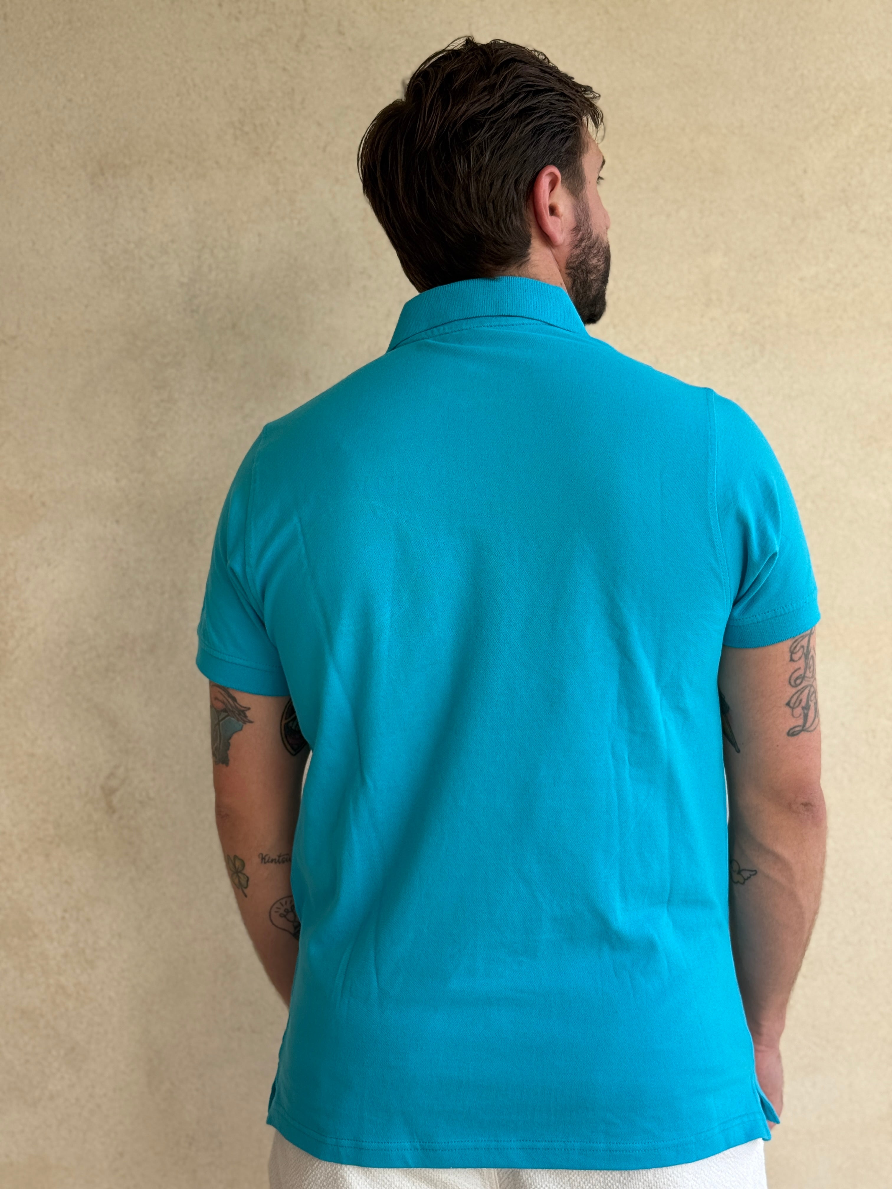 POLO AZUL TURQUESA