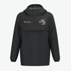 CHAQUETA CORTAVIENTOS IMPERMEABLE NEGRO