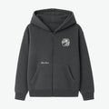 ZIP HOODIE ¨BORN TO BE AWESOME¨ SOFT BLACK
