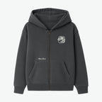 ZIP HOODIE ¨BORN TO BE AWESOME¨ SOFT BLACK