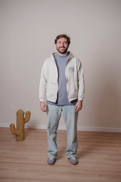 ZIPPER HOODIE "BORN TO BE AWESOME"